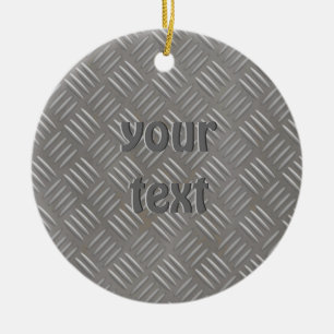 Adorno De Cerámica Personalizado metalizado de aluminio grabado en