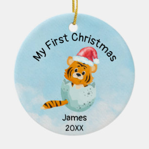Adorno De Cerámica Personalizado Mi primer bebé de Navidad 2021
