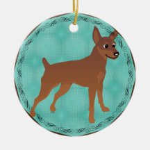 Personalizado Miniatura Pinscher Red Cropped Docke