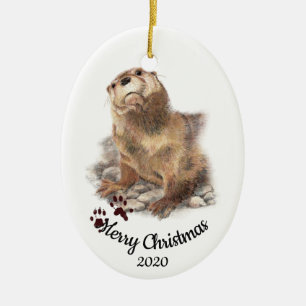 Adorno De Cerámica Personalizado Navidades con color de agua crudo