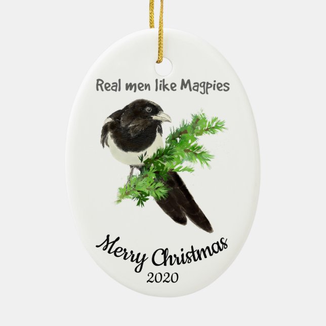 Adorno De Cerámica Personalizado Navidades de citas Hombres de verdad (Atrás)
