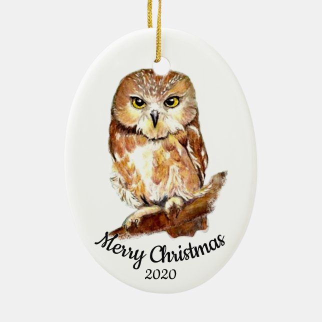 Adorno De Cerámica Personalizado Navidades de citas Pájaro acuoso