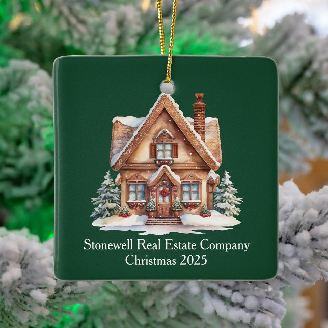 Adorno De Cerámica Personalizado Navidades de empresas inmobiliarias  (Subido por el creador)