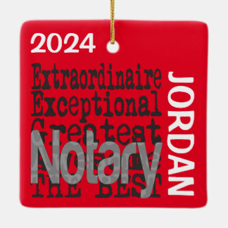 Adorno De Cerámica Personalizado notario extraordinario