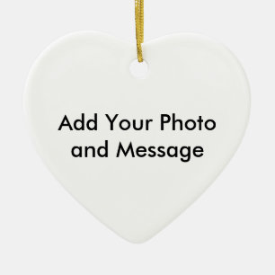 Adorno De Cerámica Personalizado Ornament Heart