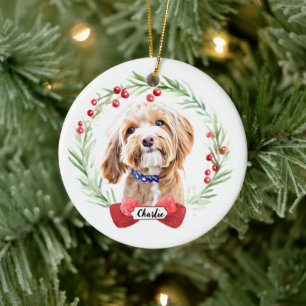 Adorno de Cerámica Personalizado Perro Caniche