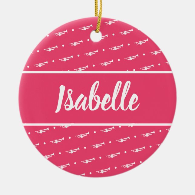 Adorno De Cerámica Personalizado personalizado de músico de regalo de (Frente)