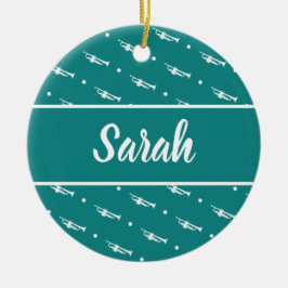 Adorno De Cerámica Personalizado personalizado de regalo de músico de