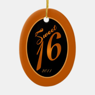Adorno De Cerámica Personalizado personalizado Ornament Sweet 16 Nara
