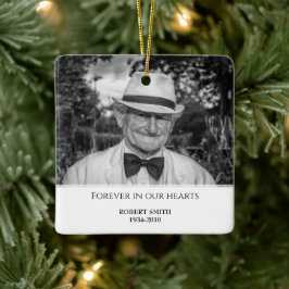 Adorno De Cerámica Personalizado Photo Memorial Keepsake