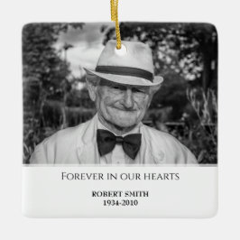 Adorno De Cerámica Personalizado Photo Memorial Keepsake