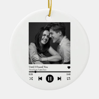 Adorno De Cerámica Personalizado Photo Music Playlist Ceramic Ornamen