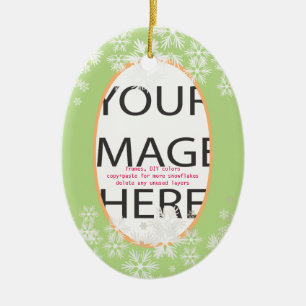 Adorno De Cerámica Personalizado PixDezines Fotograma/colores DIY