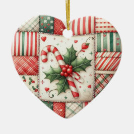 Adorno De Cerámica Personalizado Quilter's Estrella de Navidad de Pat