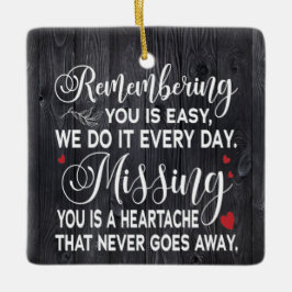 Adorno De Cerámica Personalizado Recordando, Tu Cita Memorial Para El