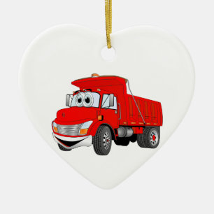 Adorno De Cerámica Personalizado rojo de doble eje