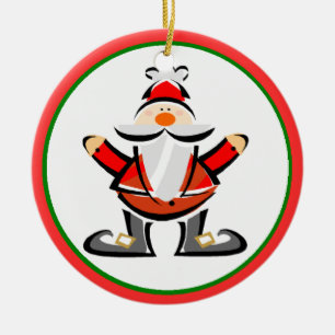 Adorno De Cerámica Personalizado Santa Claus