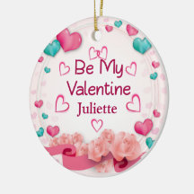 Adorno de cerámica personalizado sé mi San Valentí