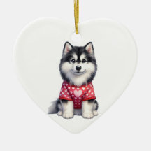Personalizado Siberian Husky Dog Valentine