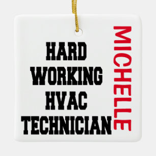 Adorno De Cerámica Personalizado técnico de HVAC de trabajo duro