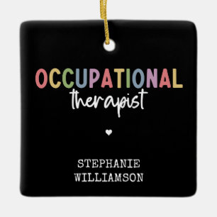 Adorno De Cerámica Personalizado Terapia Ocupacional Ocupacional de R