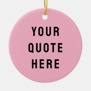 Adorno De Cerámica Personalizado Tu Cita Aquí Regalo Rosa Personaliza