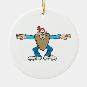 Adorno De Cerámica personalizado umpire llamando a SAFE