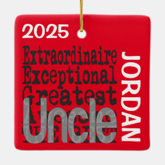 Adorno De Cerámica Personalizado Uncle Extraordinaire
