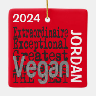 Adorno De Cerámica Personalizado Vegan Extraordinaire