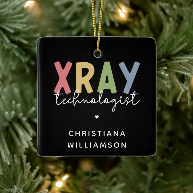 Adorno De Cerámica Personalizado Xray Technologist X-ray Tech Gifts (Árbol)