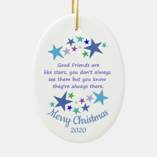Adorno De Cerámica Personalizados Navidades de citas buenos amigos co