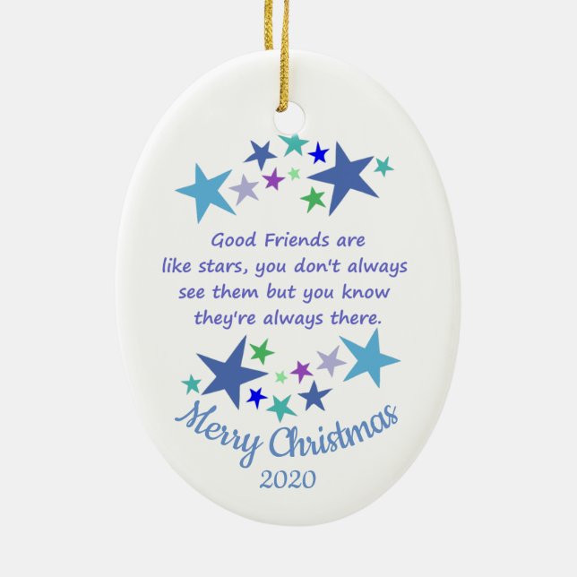 Adorno De Cerámica Personalizados Navidades de citas buenos amigos co (Atrás)