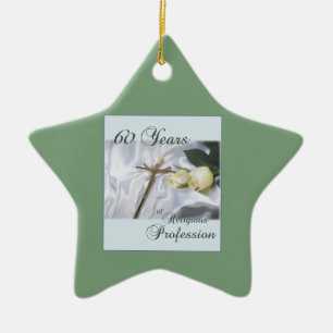 Adorno De Cerámica Personalizar, 60 años de profesión religiosa