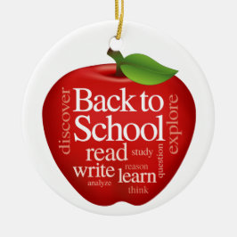 Adorno De Cerámica Personalizar de vuelta a la escuela