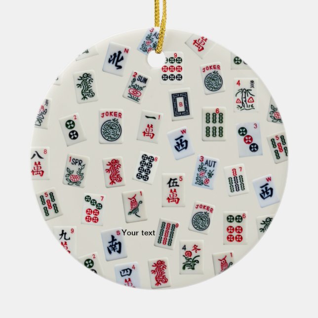 Adorno De Cerámica Personalizar el diseño de los símbolos de mosaicos (Frente)