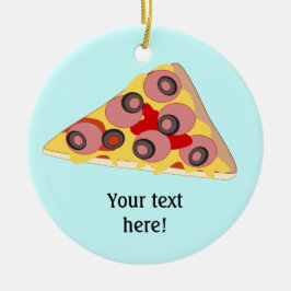 Adorno De Cerámica Personalizar este gráfico de Pizza Slice
