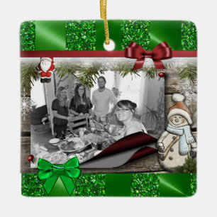 Adorno De Cerámica Personalizar este símbolo de trama de Navidades pe