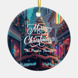 Adorno De Cerámica Personalizar Navidades