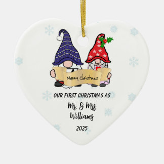 Adorno De Cerámica Personalizar nuestros primeros gnomos de Navidad