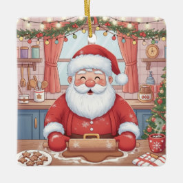 Adorno De Cerámica Personalized "Baking Spirits Bright" Christmas