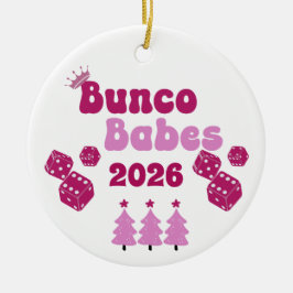 Adorno De Cerámica Personalized Bunco Babe Annual Ornament