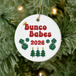 Adorno De Cerámica Personalized Bunco Babes Ornament