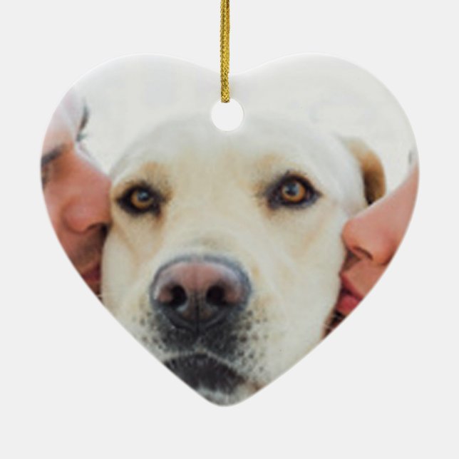 Adorno De Cerámica Personalized Custom couple photo Name Date Wedding (Atrás)