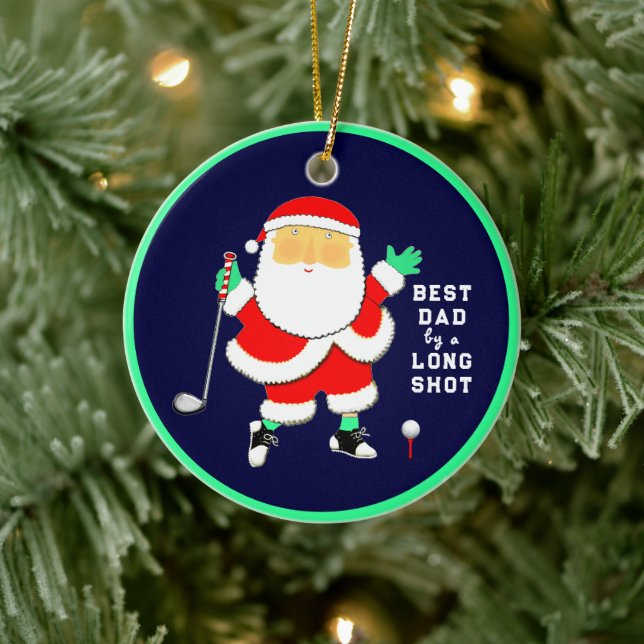 Adorno De Cerámica Personalized Golf Collectible (Árbol)