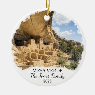 Adorno De Cerámica Personalized Mesa Verde National Park, Colorado