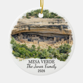 Adorno De Cerámica Personalized Mesa Verde National Park, Colorado