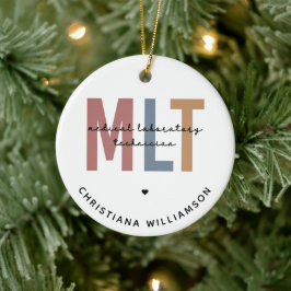 Adorno De Cerámica Personalized MLT Medical Laboratory Technician