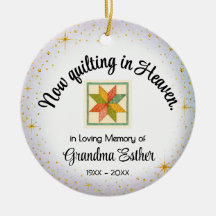 Personalized Ornament | Quilter "In Memory"