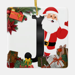 Adorno De Cerámica Personalized Ornament with Letter