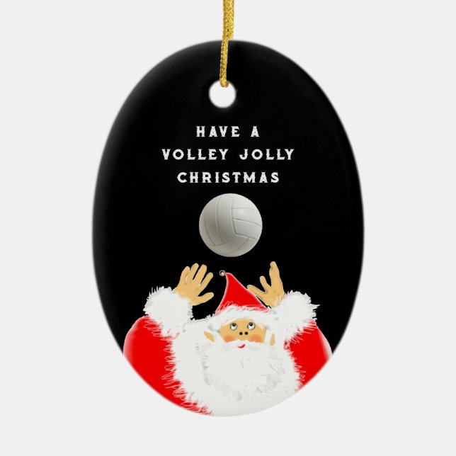 Adorno De Cerámica Personalized Volleyball Gift (Frente)